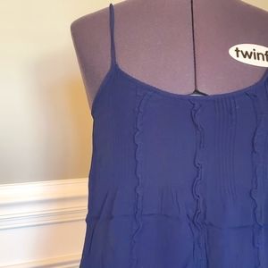 Forever 21 Blue sun dress with ruffles